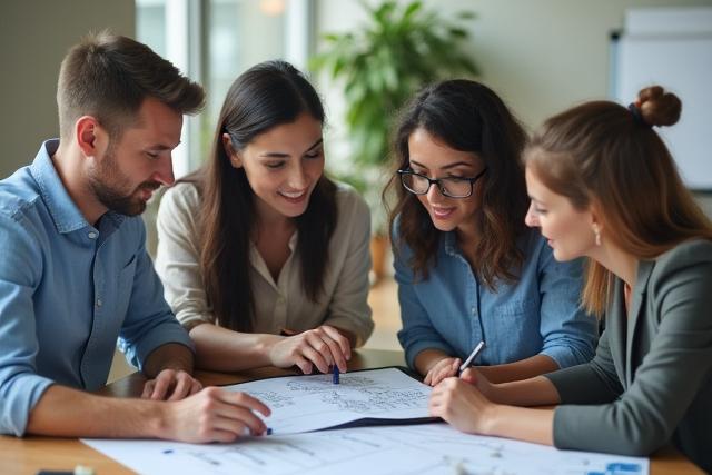 Expert team collaborating